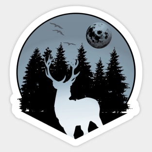 Deer Animal Forest Wild Nature World Free Land Sticker